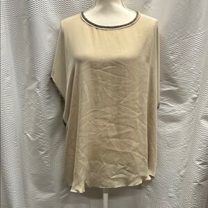 L’Agence‎ 100% Pure Silk Elegant Cream Women's Top Size 8